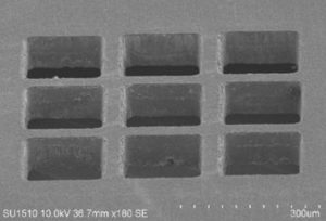 Taper free laser drilling of square