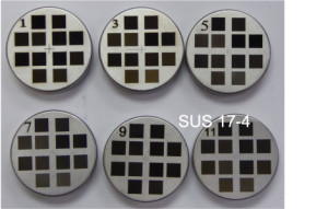 Laser black marking on stainless steel
