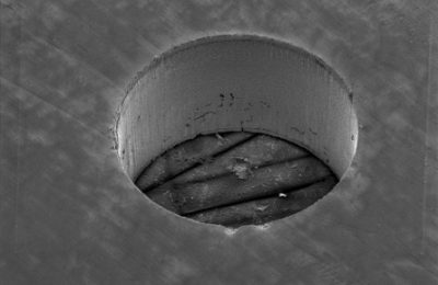 Femtosecond drilling of Aluminum