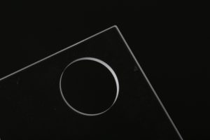 Laser glass cutting