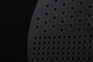 Laser glass cutting of irregular shape