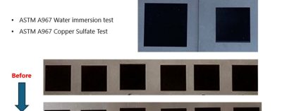 AOPico Montauk ps laser source achieving deep black code on titanium part